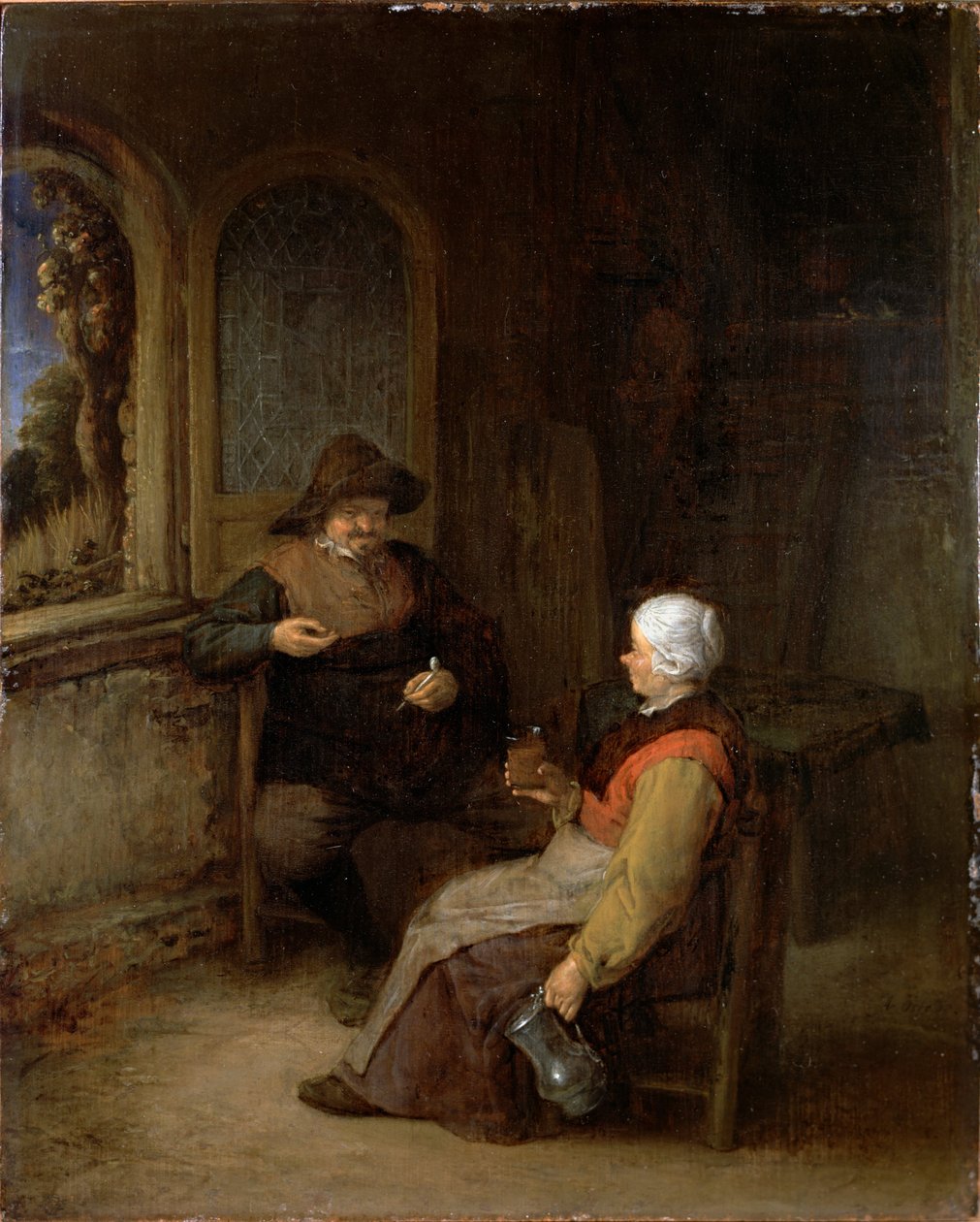 Interior de una casita de campo de Adriaen van Ostade
