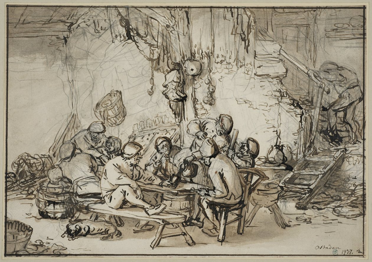 Interior de una taberna de Adriaen van Ostade