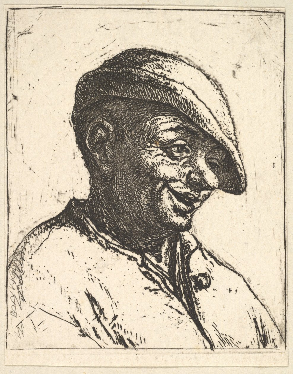Campesino riendo de Adriaen van Ostade