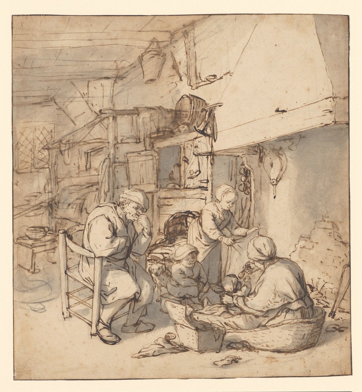 Familia campesina alrededor de la chimenea
Familia campesina alrededor de una chimenea de Adriaen van Ostade