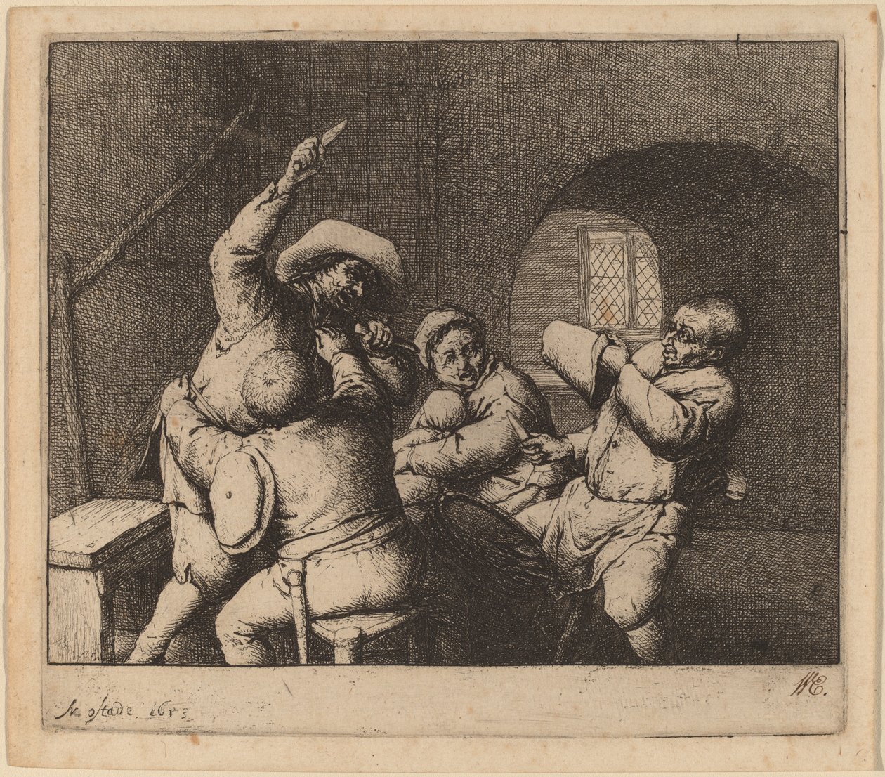 Disputa de campesinos de Adriaen van Ostade