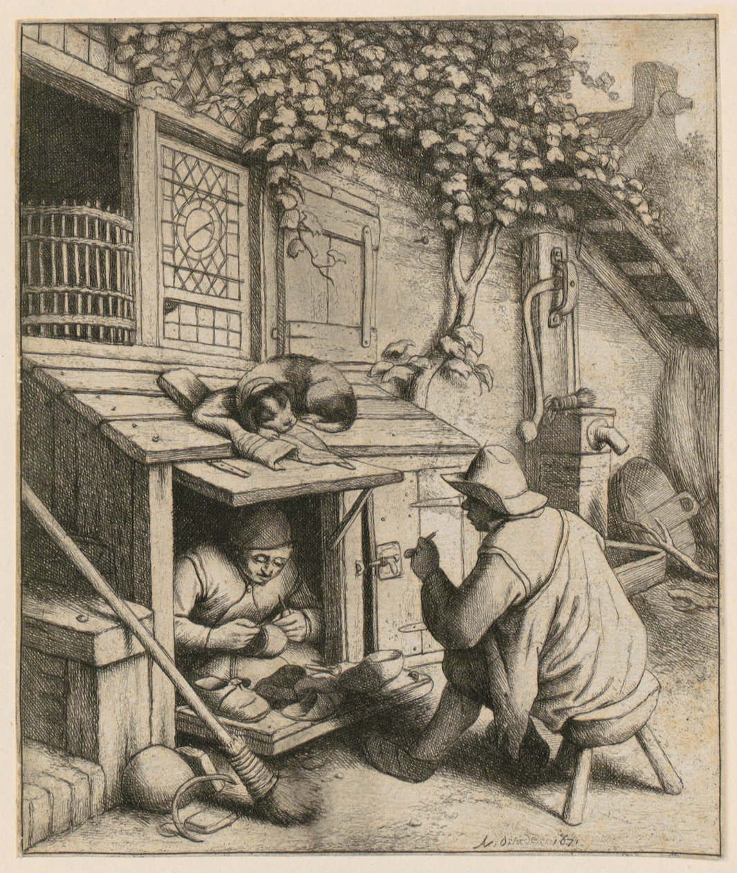 Zapatero de Adriaen van Ostade