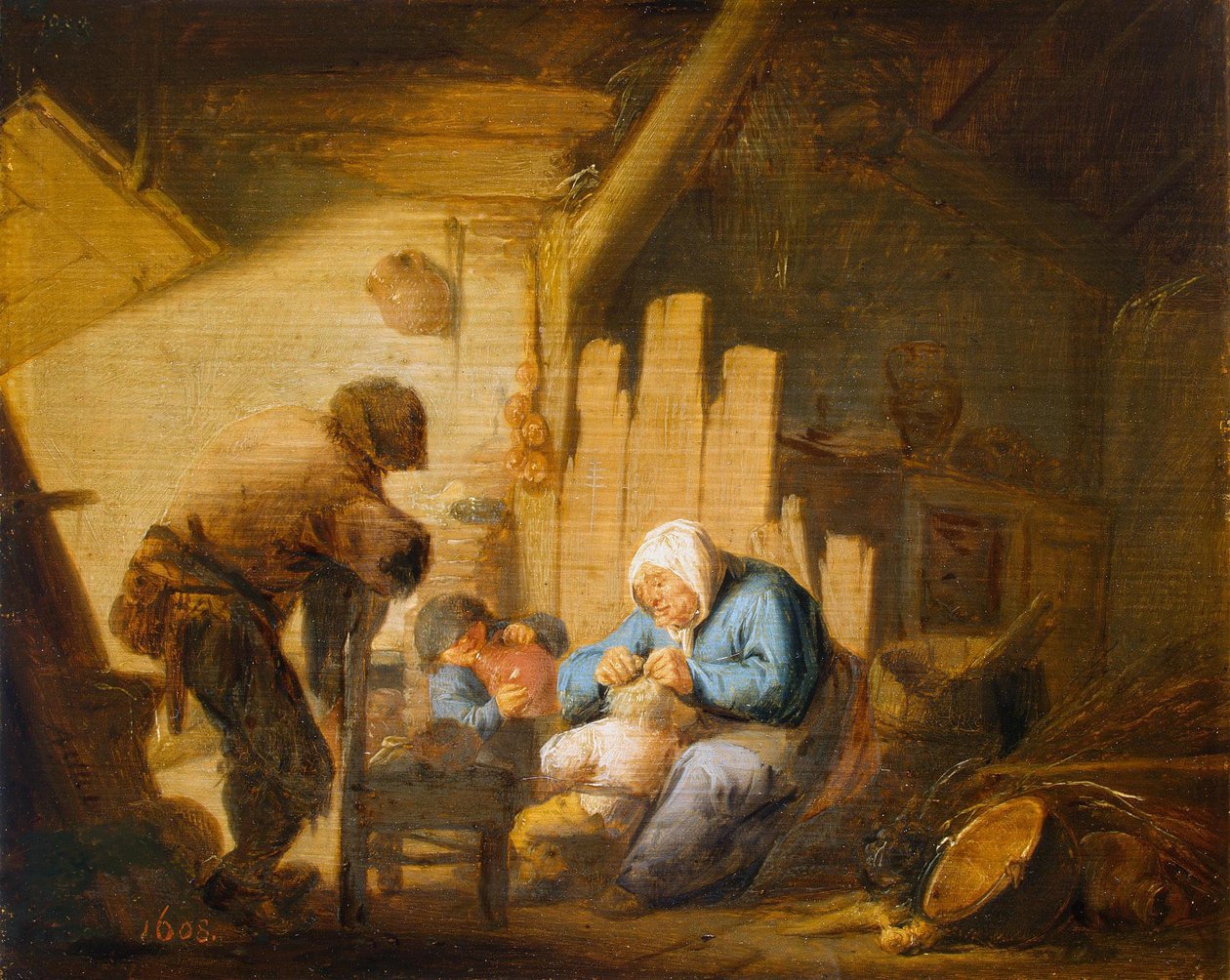 Sentido de la vista de Adriaen van Ostade