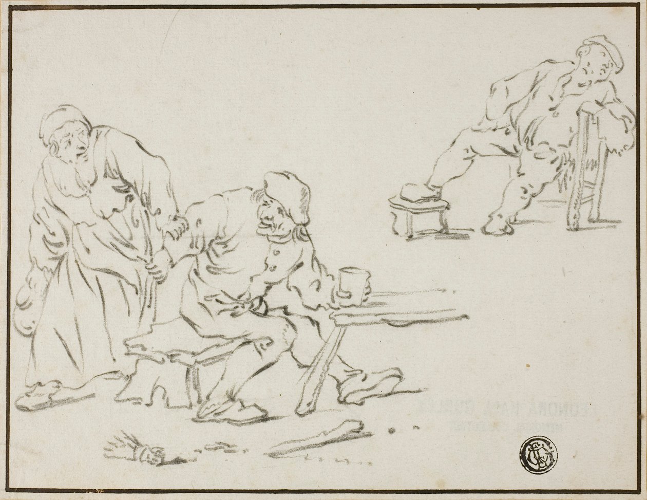 Escena de taberna de Adriaen van Ostade