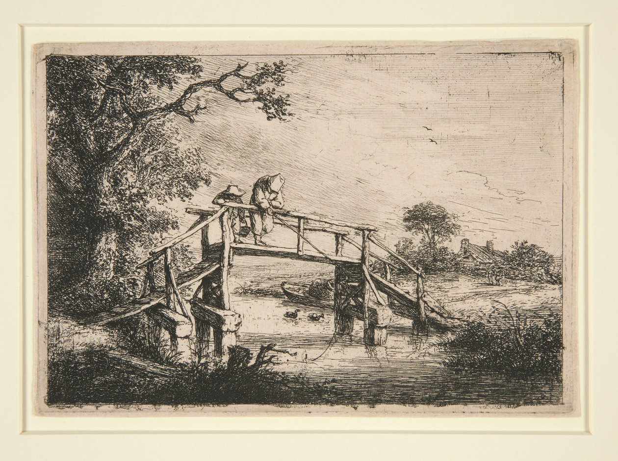 Los pescadores con caña de Adriaen van Ostade