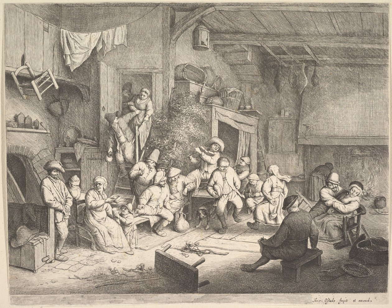 El baile en la posada de Adriaen van Ostade