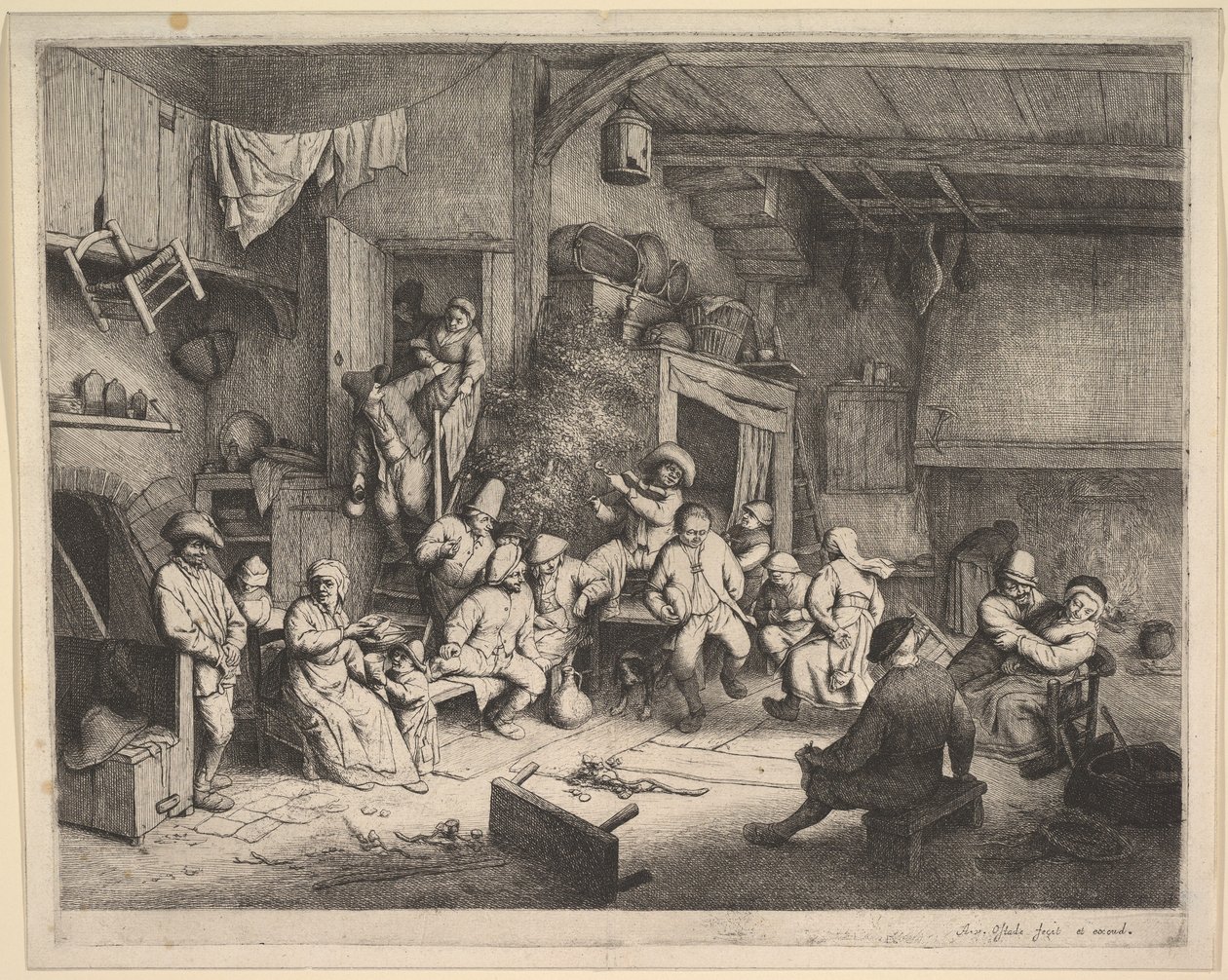 El baile en la posada de Adriaen van Ostade