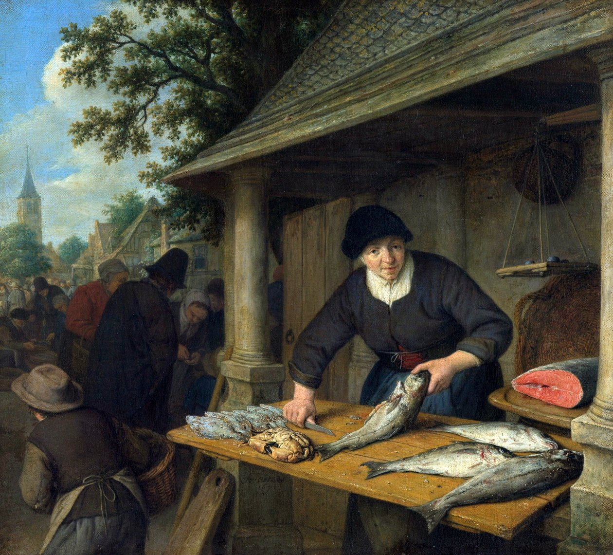 La pescadera de Adriaen Jansz. van Ostade