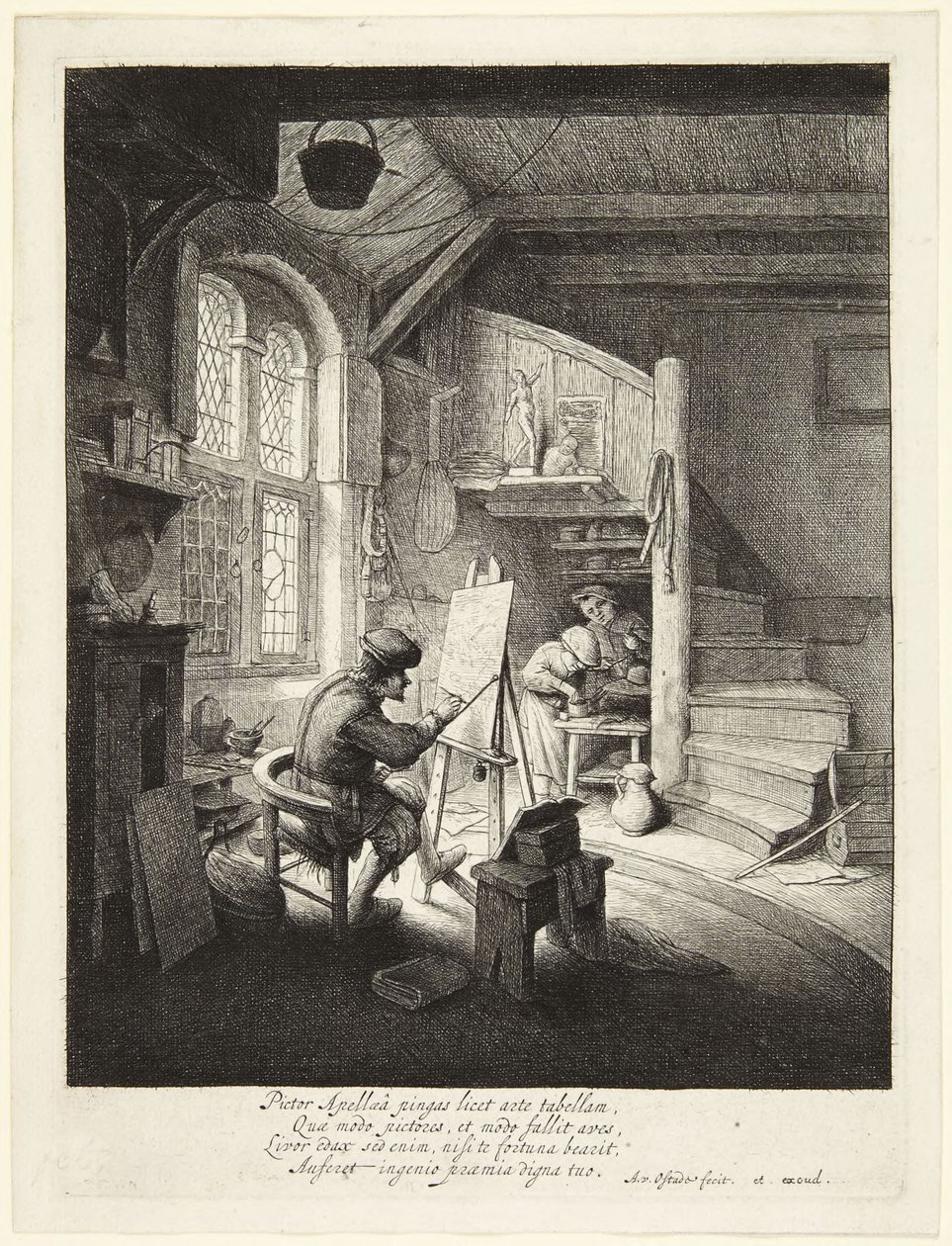 El pintor en su estudio de Adriaen van Ostade