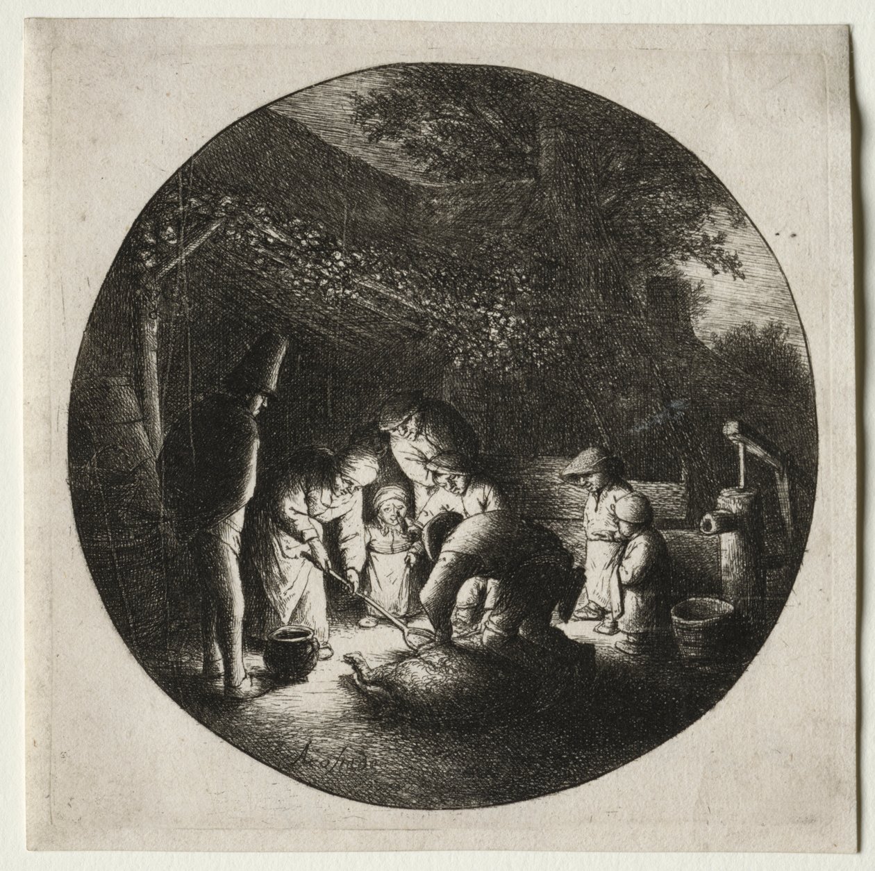 Los Matadores de Cerdos de Adriaen van Ostade