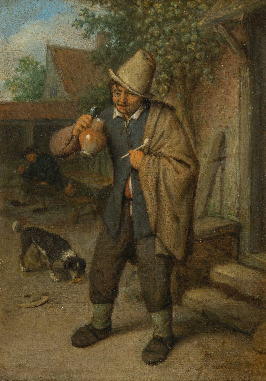 El sentido del gusto (de una serie de los Cinco Sentidos) de Adriaen van Ostade
