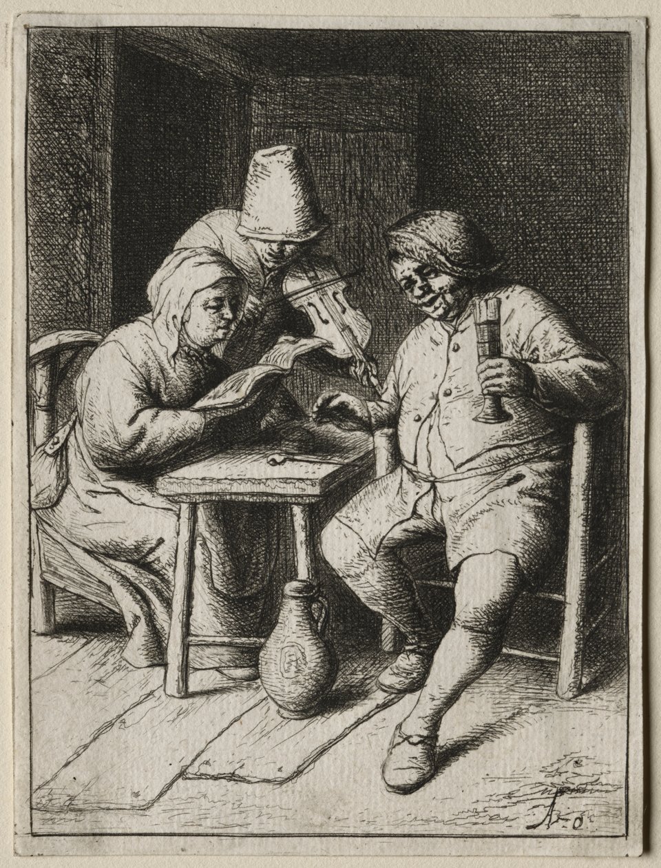 El Cantante de Adriaen van Ostade