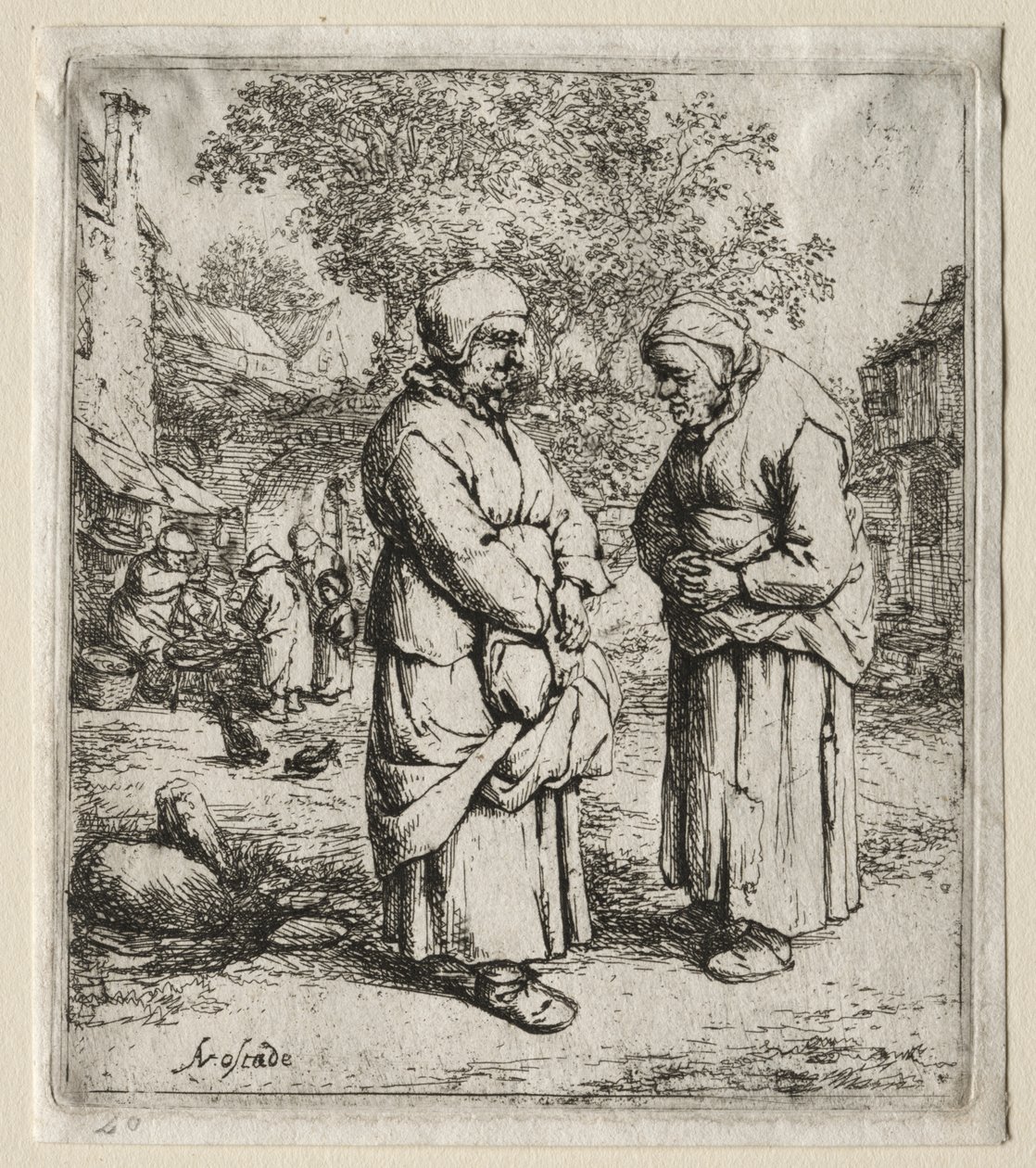 Las Dos Chismosas de Adriaen van Ostade