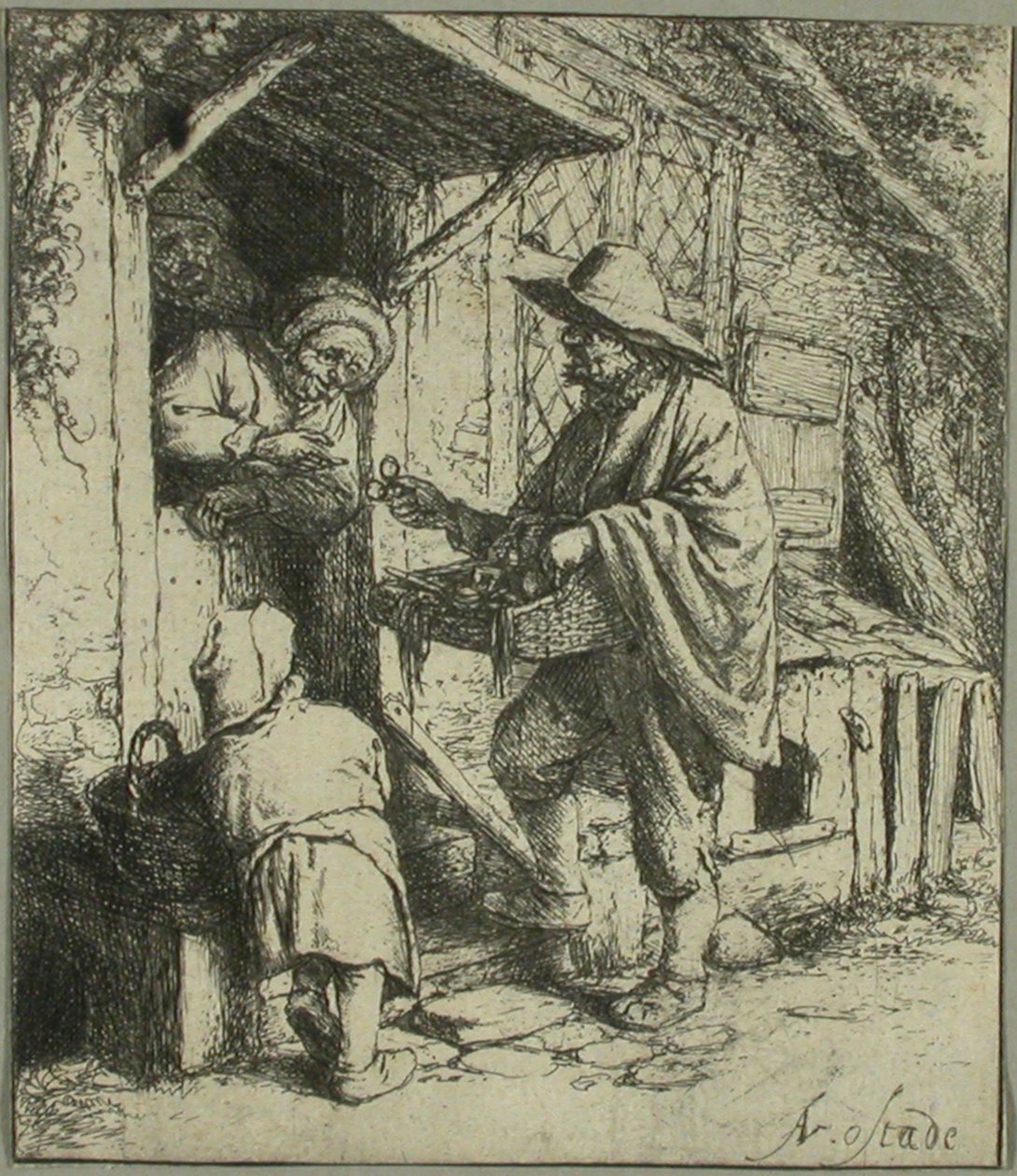 El vendedor de gafas de Adriaen van Ostade