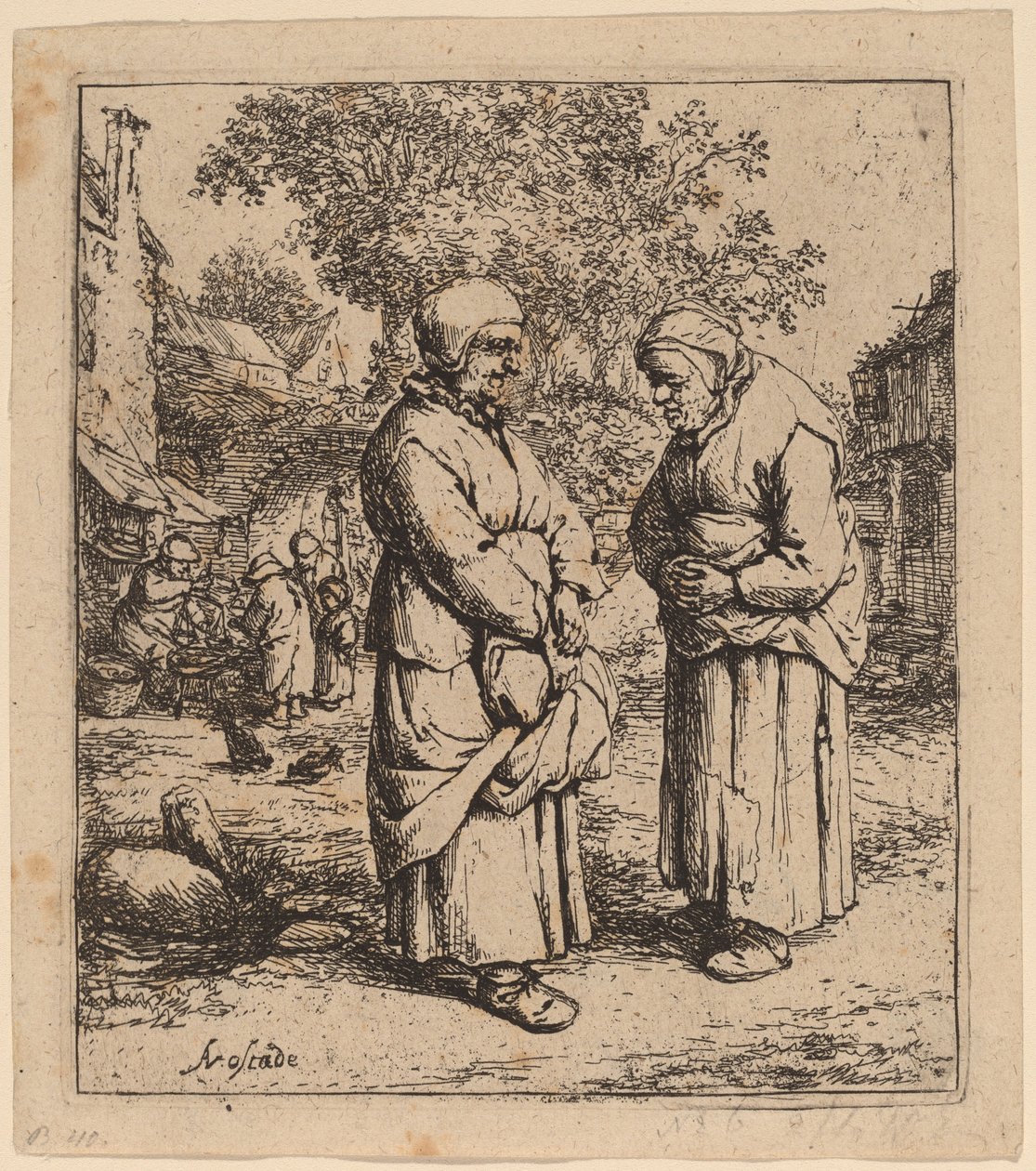Dos chismosas de Adriaen van Ostade