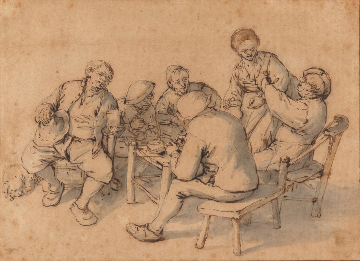 Alegre compañía de Adriaen van Ostade