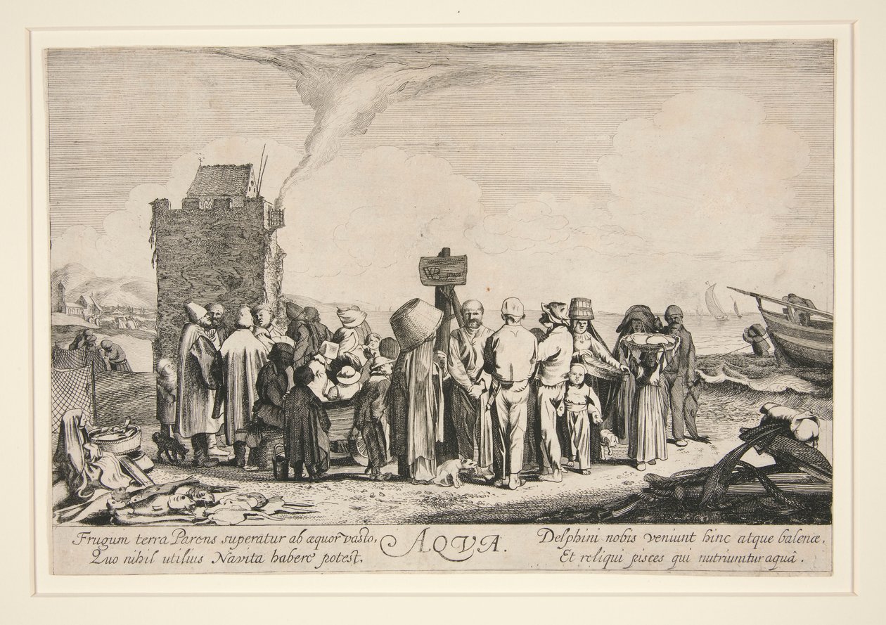 Aqua, del set de Los Cuatro Elementos de Adriaen van de Velde