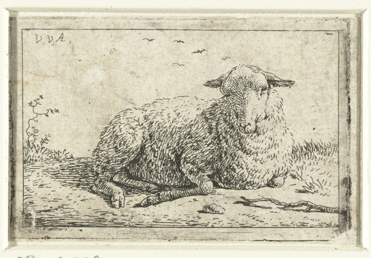 ovejas mentirosas de Adriaen van de Velde