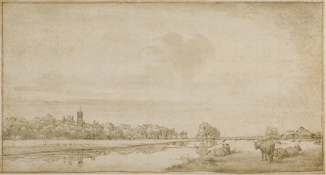 La casa con la torrecilla vista desde el noreste de Adriaen van de Velde