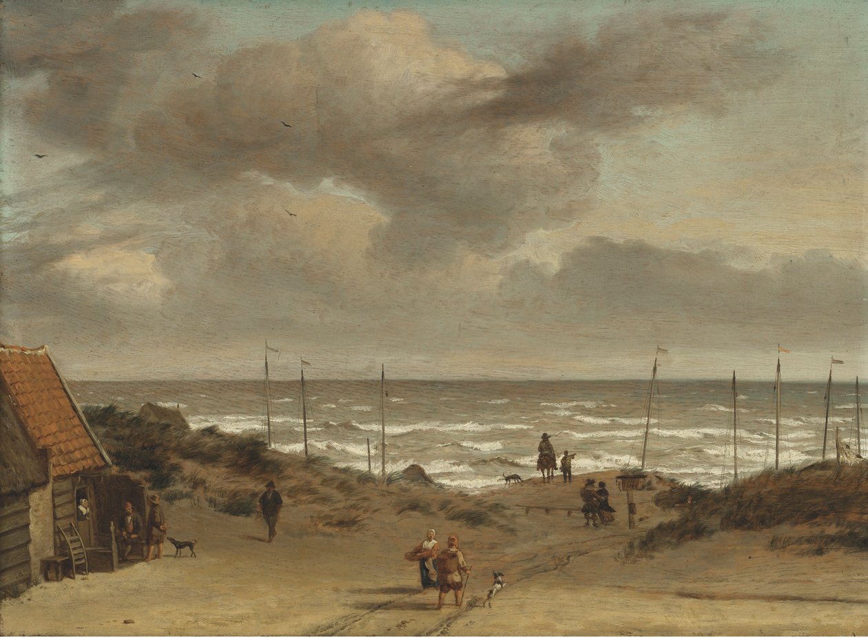 Vista desde las dunas hacia el mar de Adriaen van de Velde