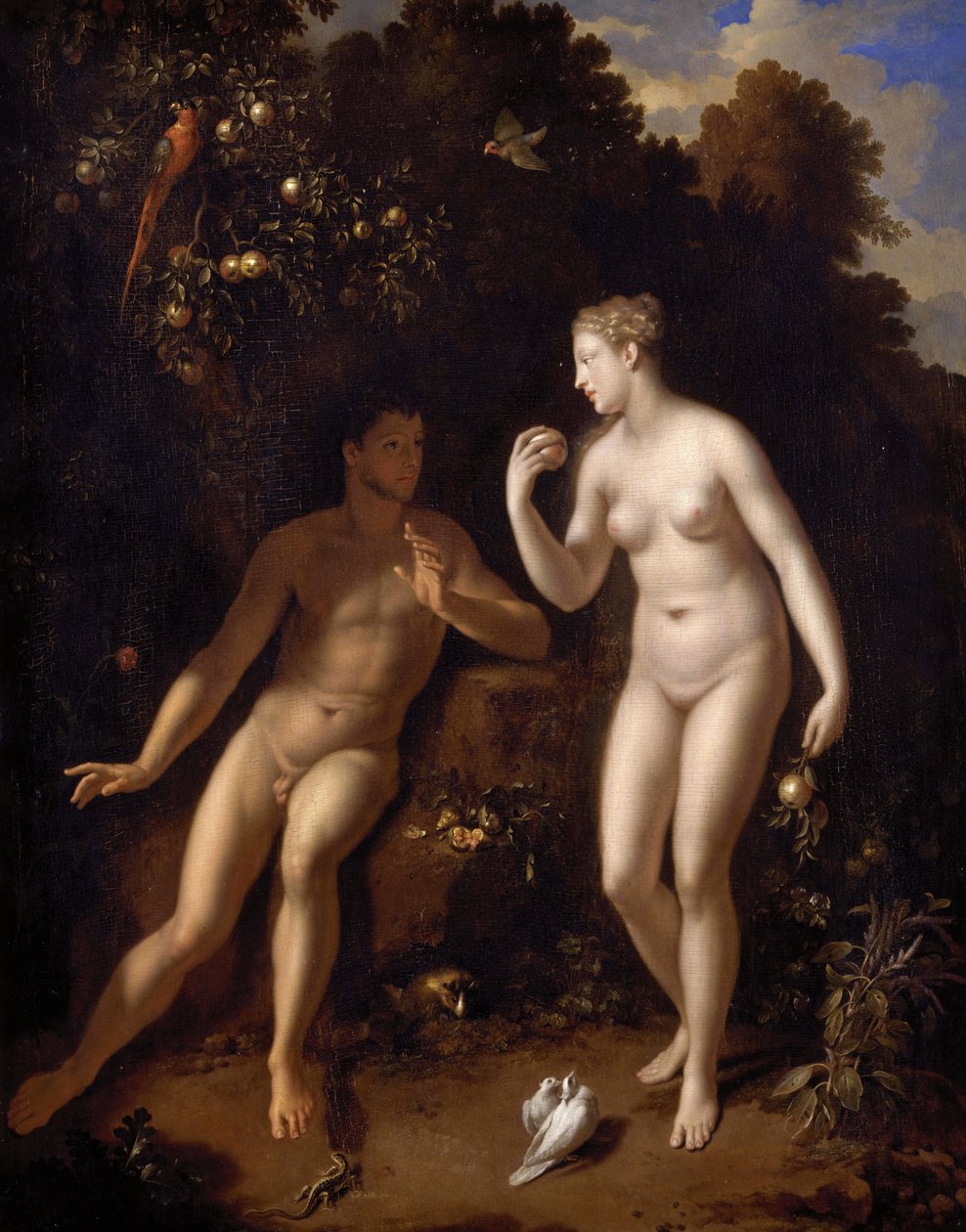 Francés: Adam et Ève près de l