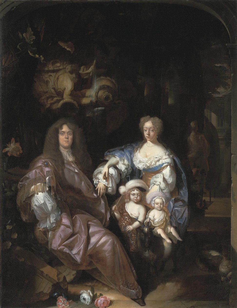 Retrato de una familia desconocida de Adriaen van der Werff