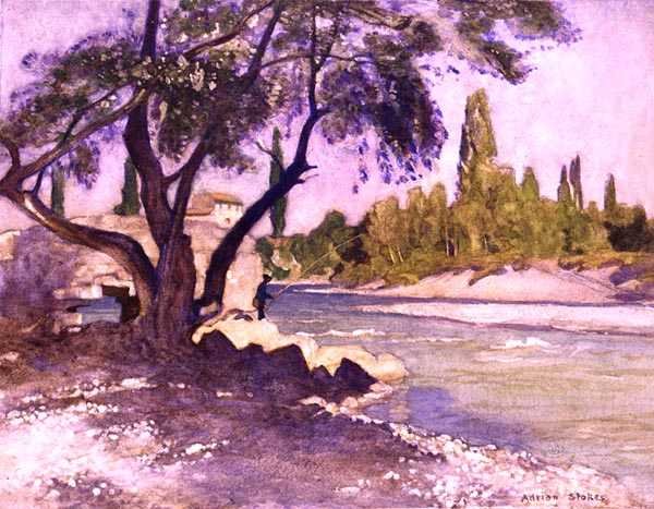El Durance en Sisteron, Francia de Adrian Scott Stokes