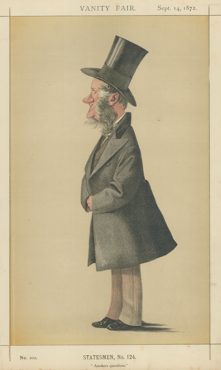 Lord Enfield (litografía en color) de Adriano Cecioni