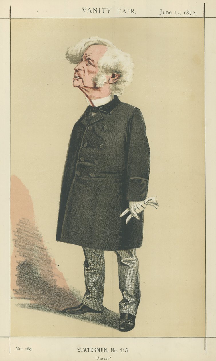 Sr. Samuel Morley (litografía en color) de Adriano Cecioni