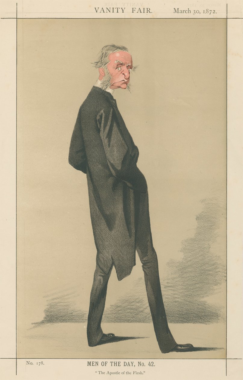 El apóstol de la carne, Canon Kingsley (serie Vanity Fair) de Adriano Cecioni