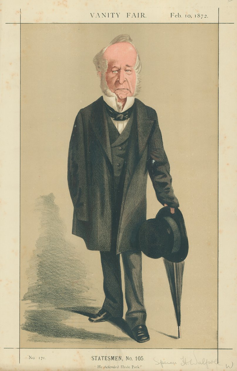 El Honorable Spencer Horatio Walpole, Defendió Hyde Park de Adriano Cecioni