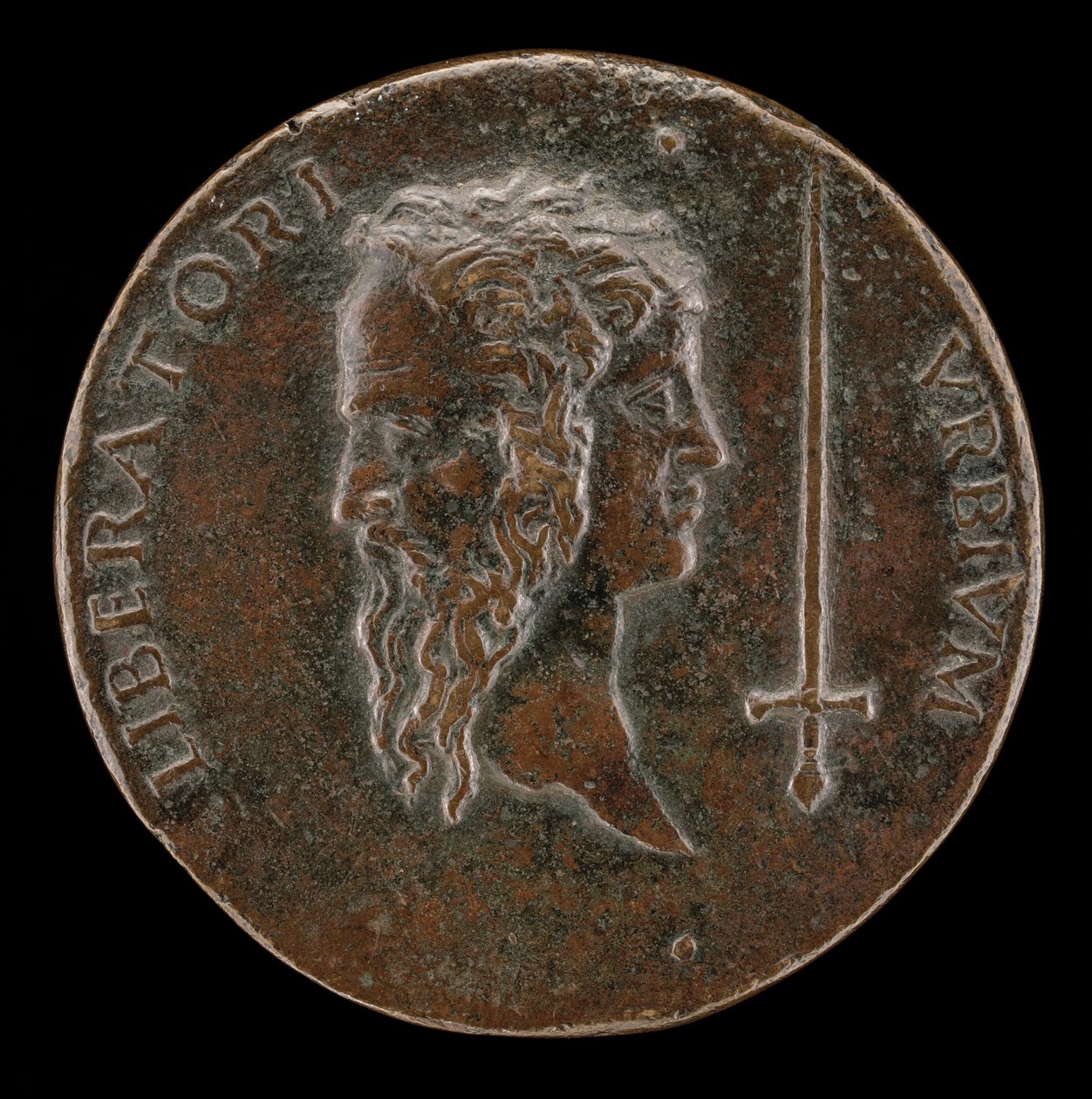 Cabeza janiforme [reverso], 1495-1496 de Adriano Fiorentino
