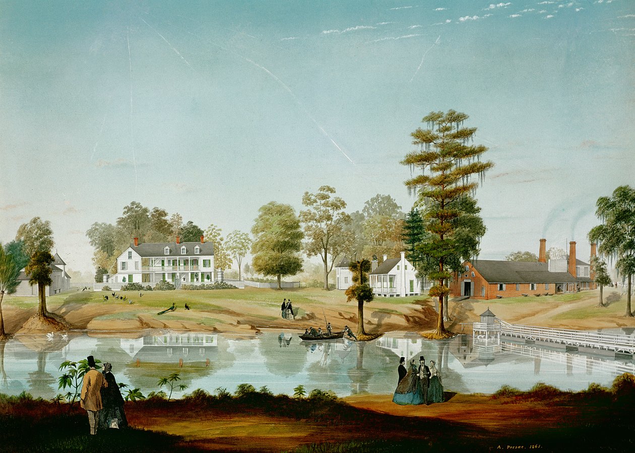 La plantación Olivier, 1861 de Adrien Persac