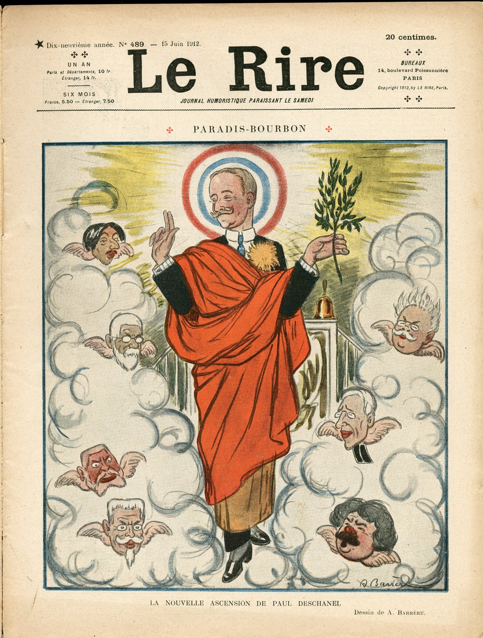 Portada de Le Lire, Satírico en Colores de Adrien Barrere
