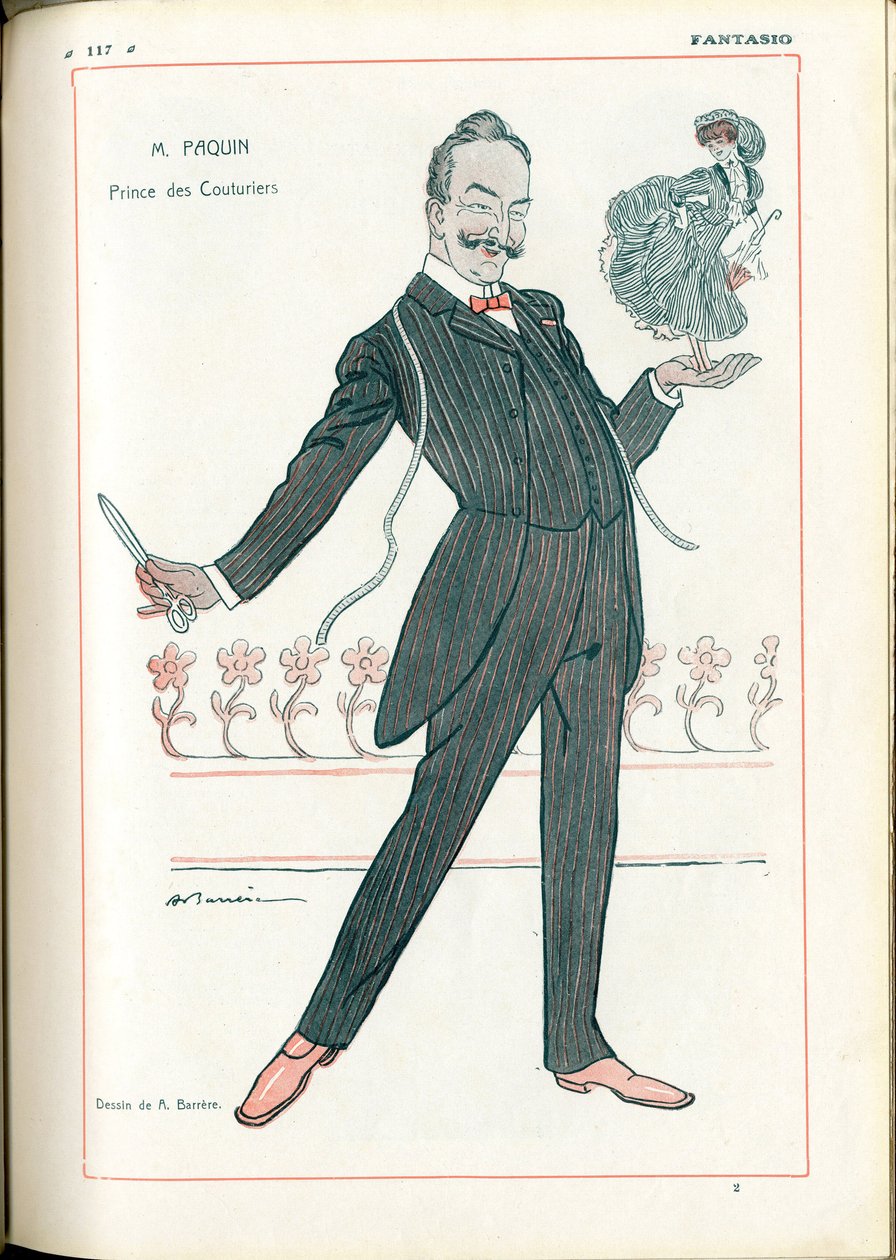 Fantasio: Oficios, Moda - Sastre, Paquin, 15/06/1907 de Adrien Barrere