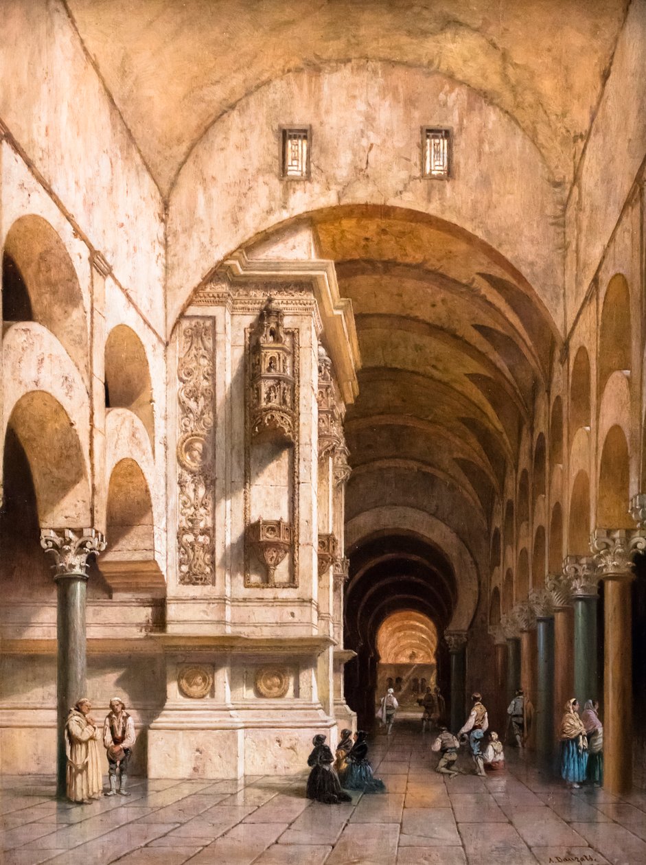 Interior de la Mezquita de Córdoba de Adrien Dauzats