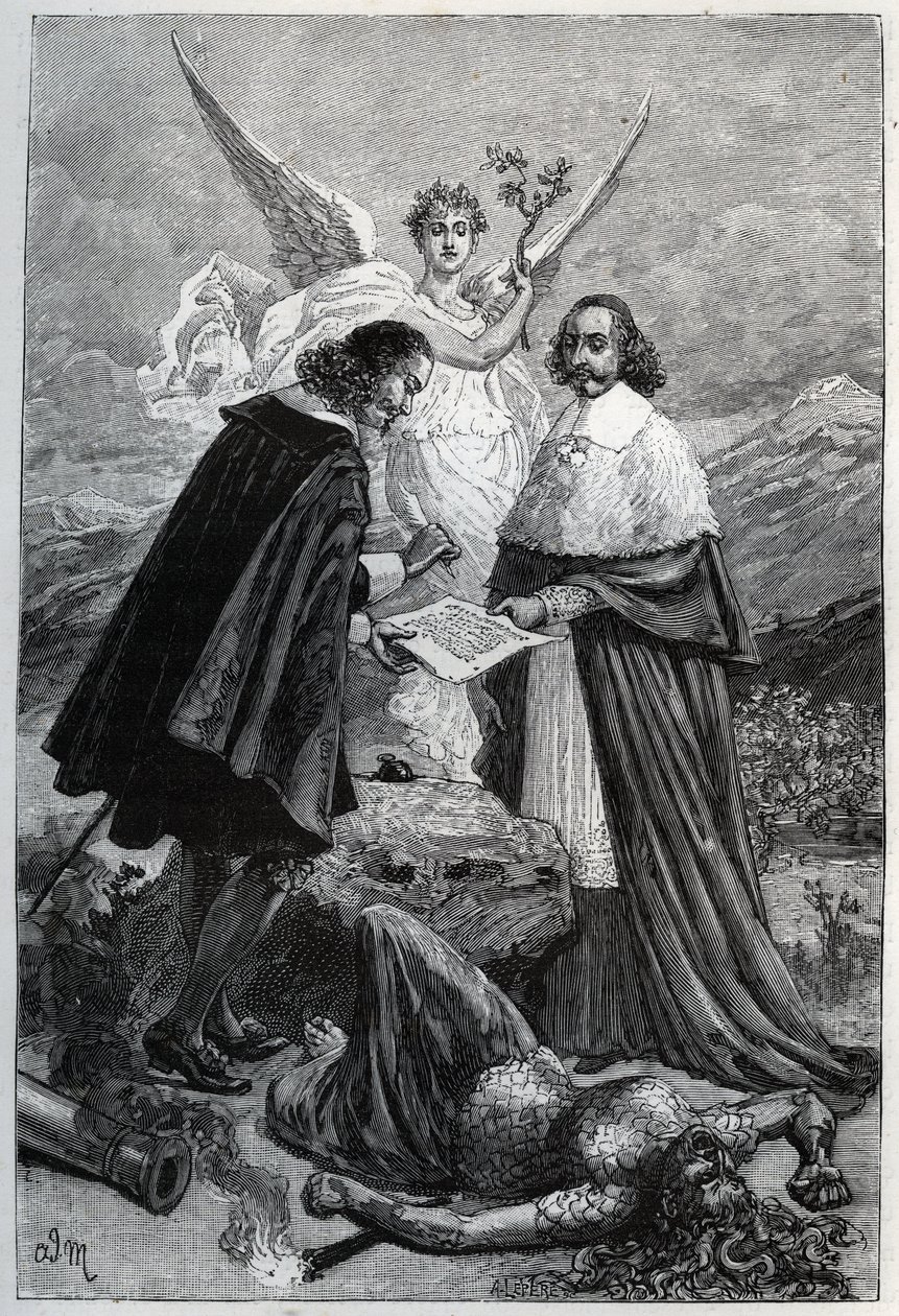 Alegoría del Tratado de Paz de los Pirineos el 7 de noviembre de Adrien Emmanuel Marie