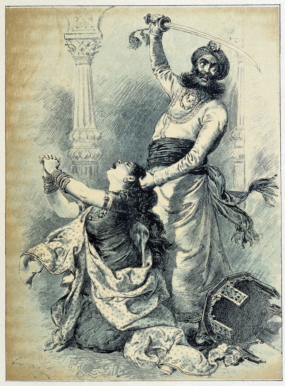 Barba Azul - en “Les Contes de Fées” de Charles Perrault, ilustraciones de Adrien Marie de Adrien Emmanuel Marie