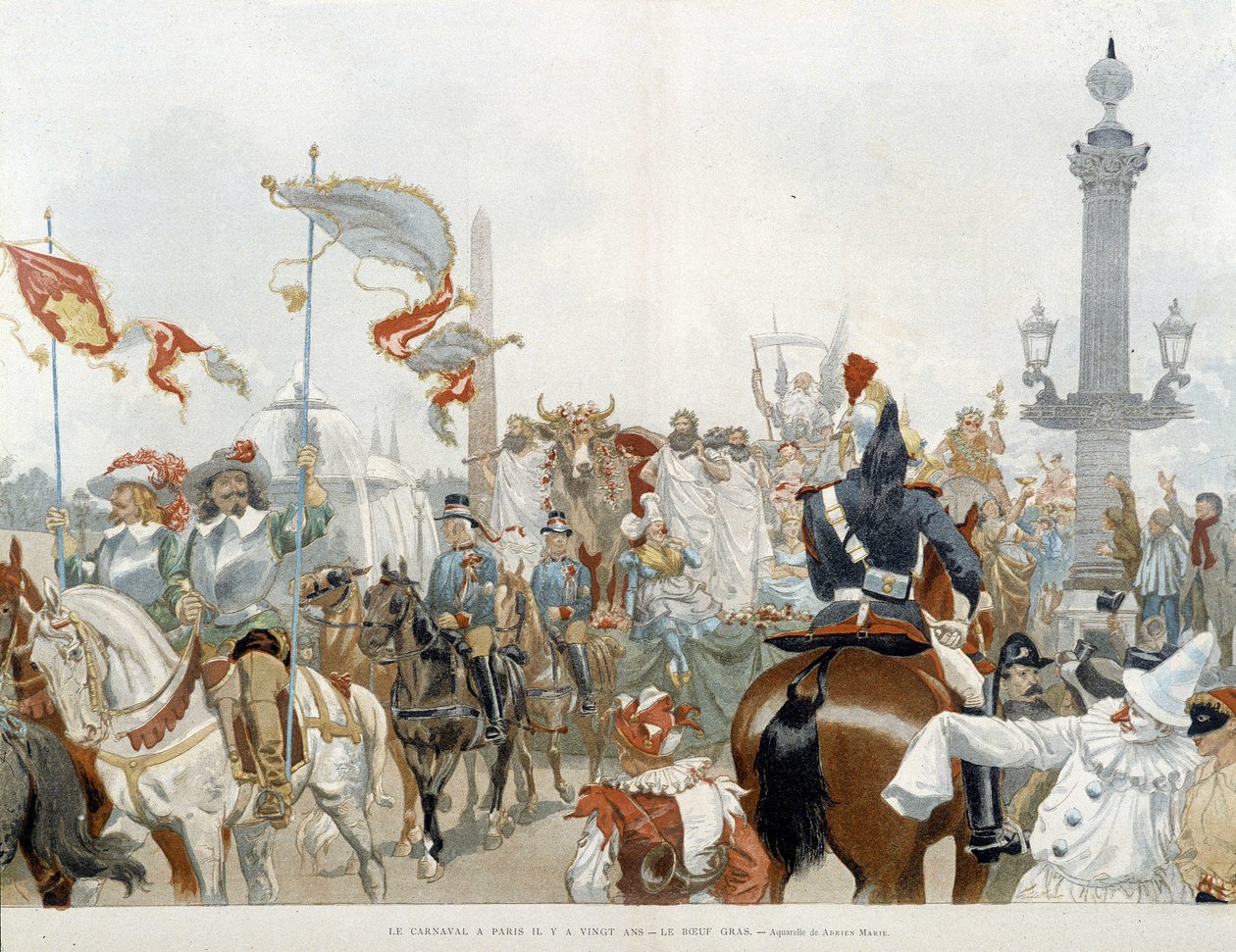 Carnaval en París: buey gras de Adrien Emmanuel Marie