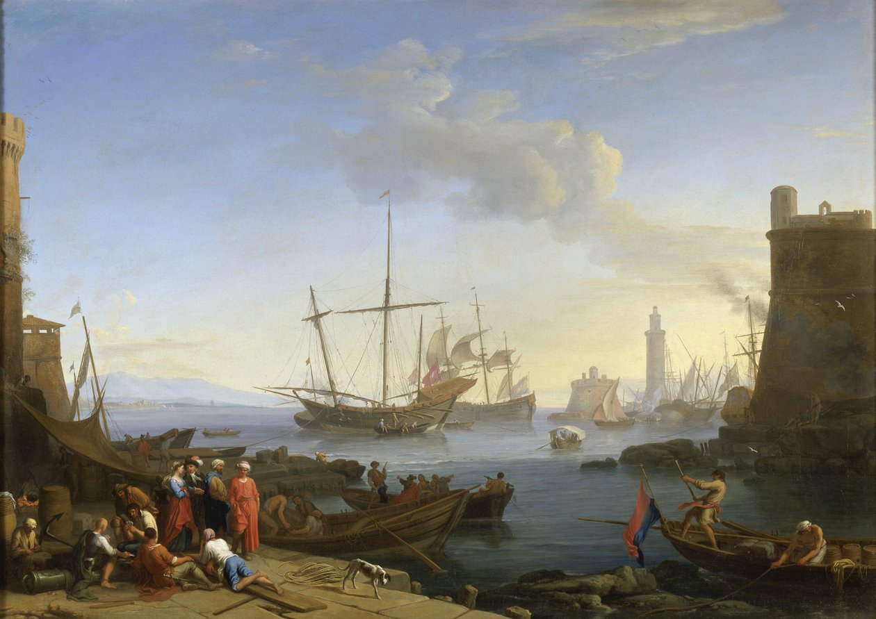 Puerto marítimo, 1726 de Adrien Manglard
