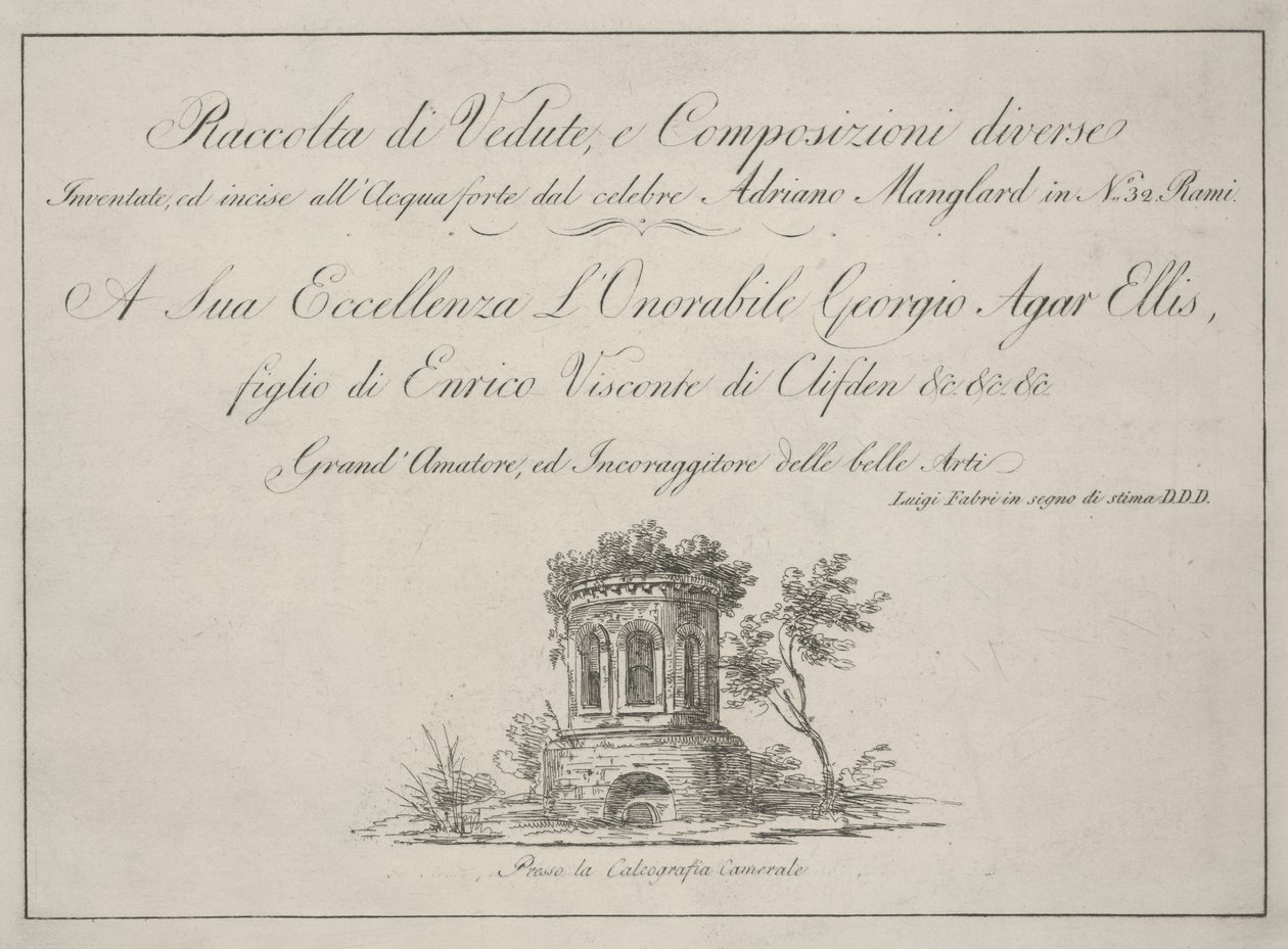 Página de título de Adrien Manglard