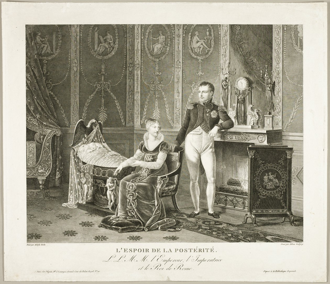 La esperanza de la posteridad: El emperador, la emperatriz y el rey de Roma de Adrien Pierre Francois Godefroy