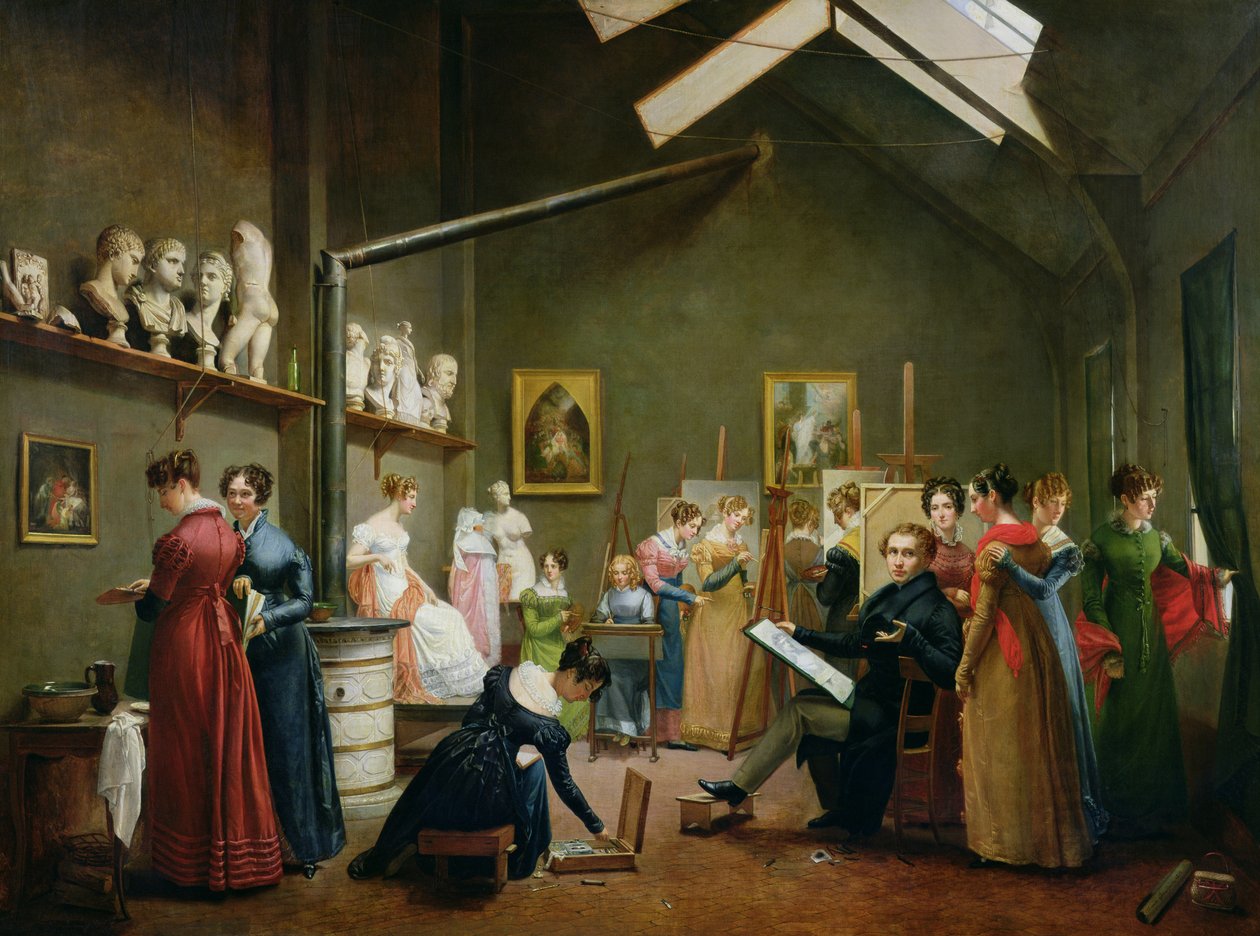 El estudio interior de Abel de Pujol de Adrienne Marie Louise Grandpierre Deverzy