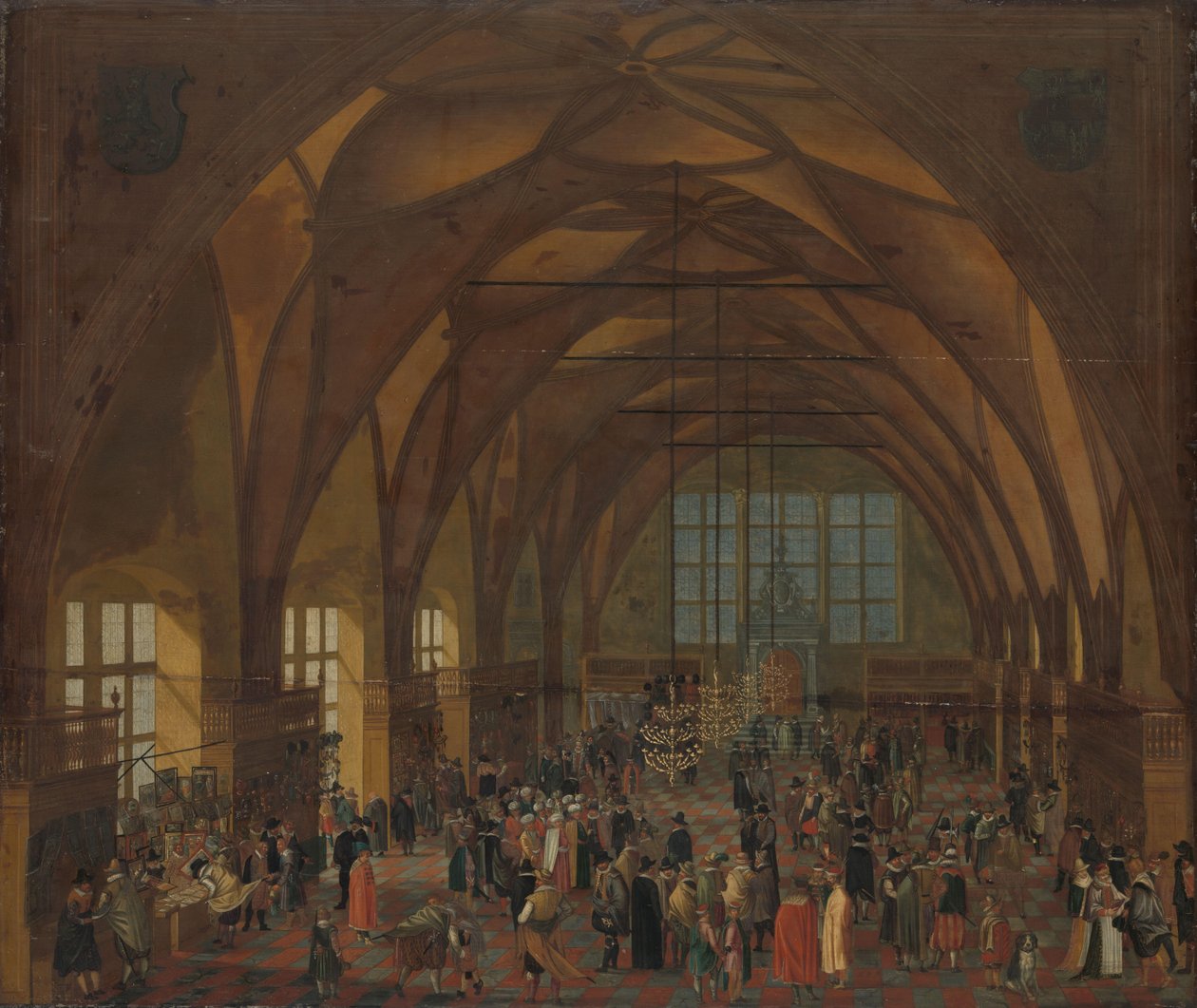 El interior de la Sala Vladislav, Praga de Aegidius Sadeler (II) (copy after)