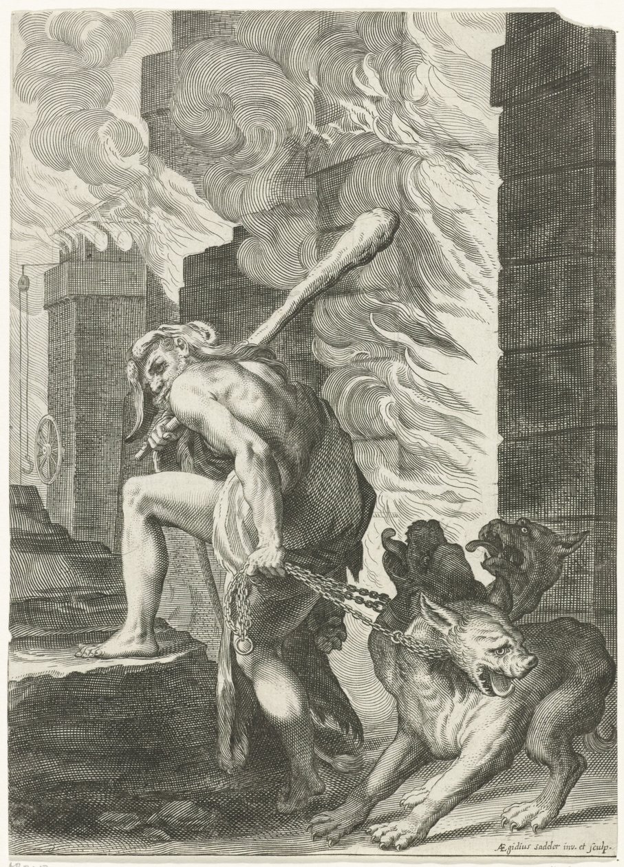 Hércules en Cerbero de Egidius  Sadeler (II)