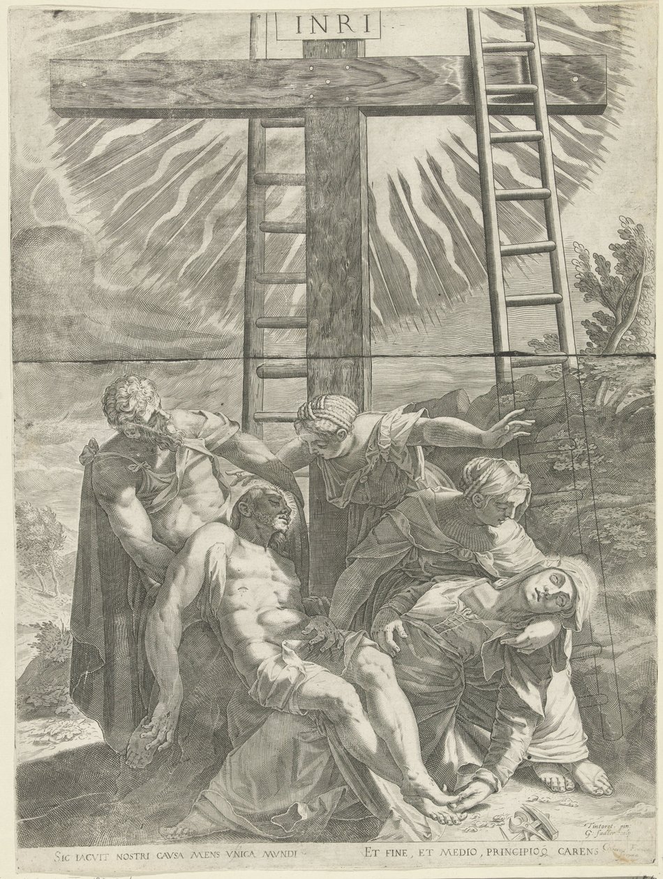 toma de cruz de Egidius  Sadeler (II)