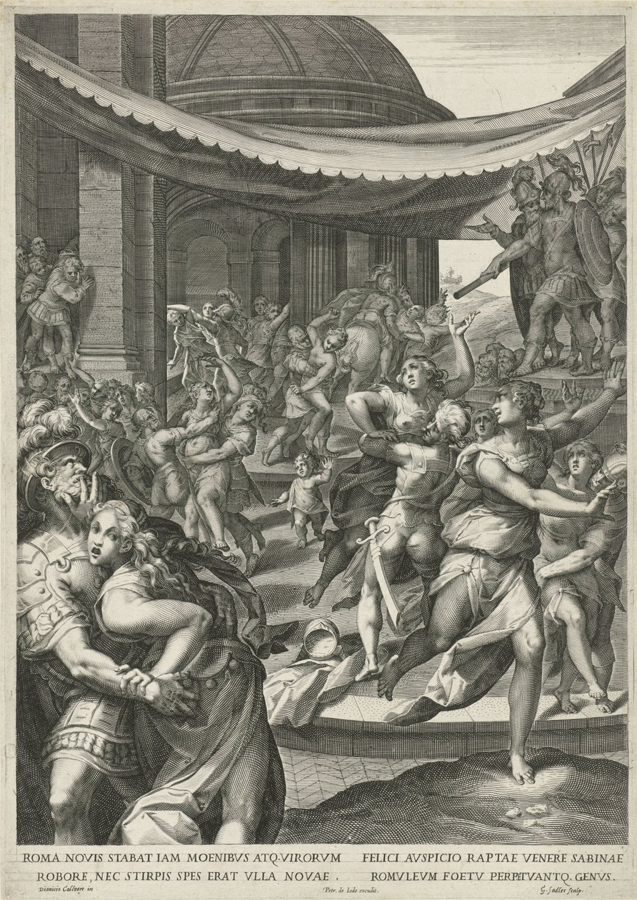 Robo de la Virgen Sabina de Egidius  Sadeler (II)