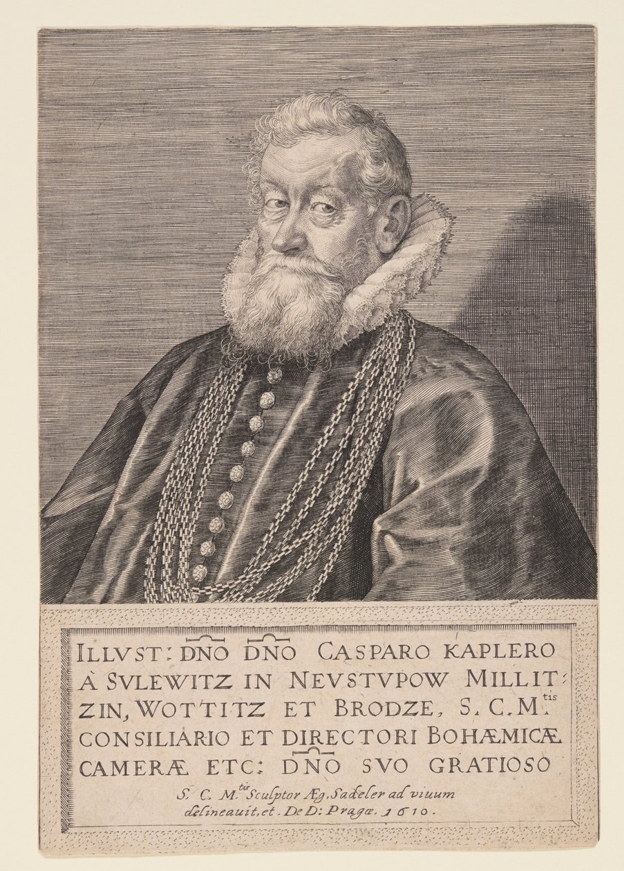 Gaspard Kaplir von Sulewitz, Consejero del Emperador de Aegidius Sadeler II