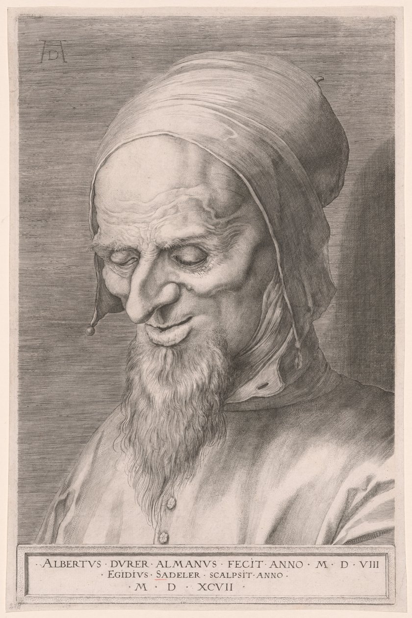 Cabeza de apóstol de Aegidius Sadeler II