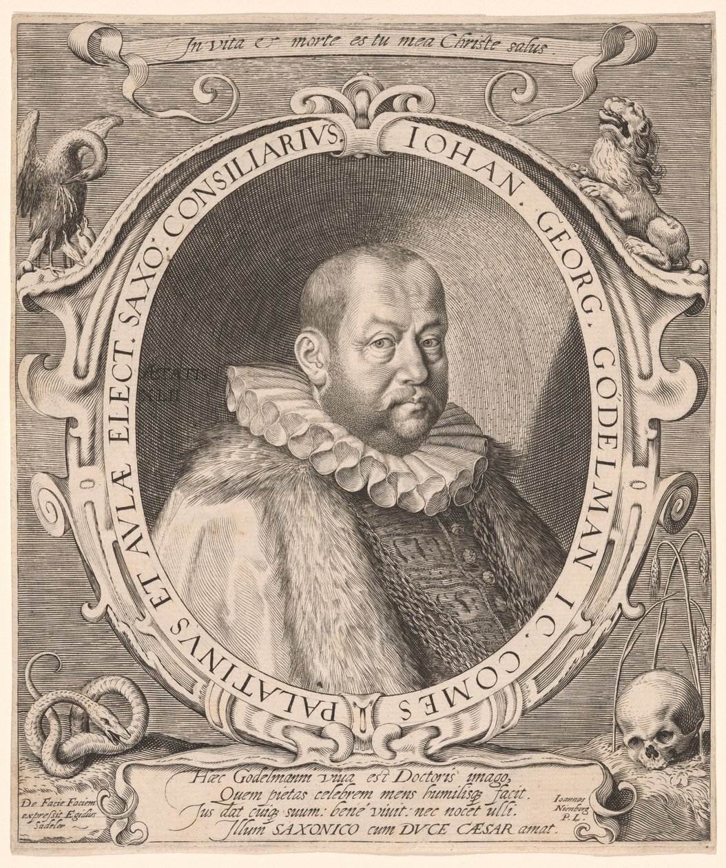 Johann Georg von Gödelmann, profesor de Derecho, diplomático de Aegidius Sadeler II